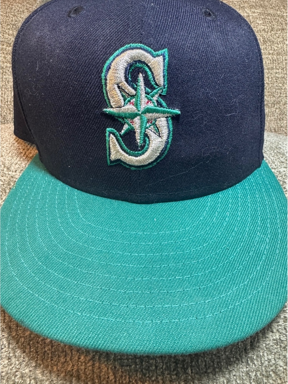 Seattle Mariners New Era 59FIFTY Fitted Hat - Size 7 5/8 - Picture 10 of 10